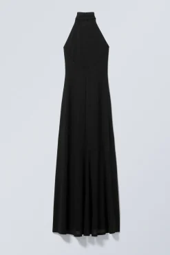 MAXI-NECKHOLDERKLEID MIT OFFENEM RÜCKEN|Weekday Discount
