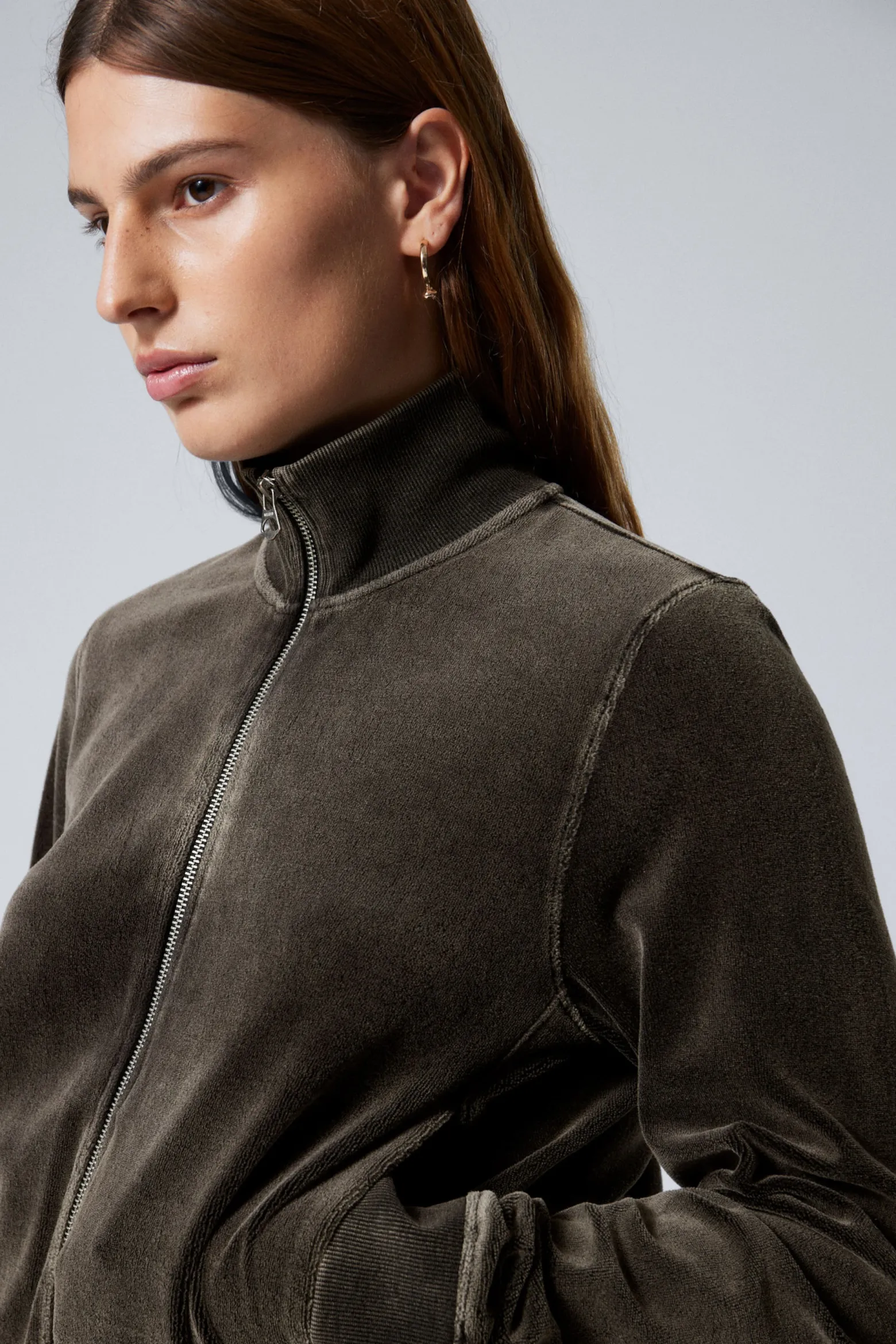 MINIJACKE AUS VERWASCHENEM SAMT|Weekday Shop
