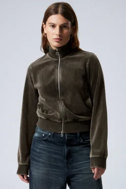 MINIJACKE AUS VERWASCHENEM SAMT|Weekday Shop