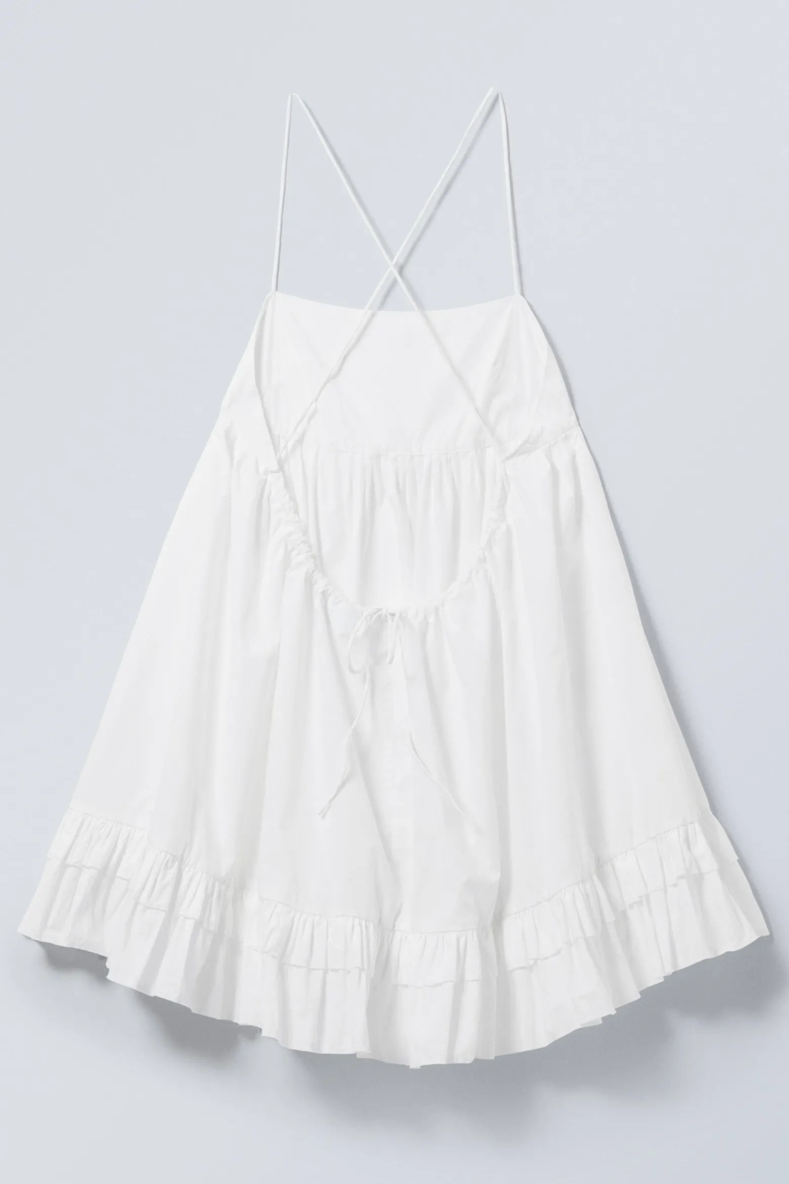 MINI-TRÄGERKLEID AUS POPELINE|Weekday Cheap