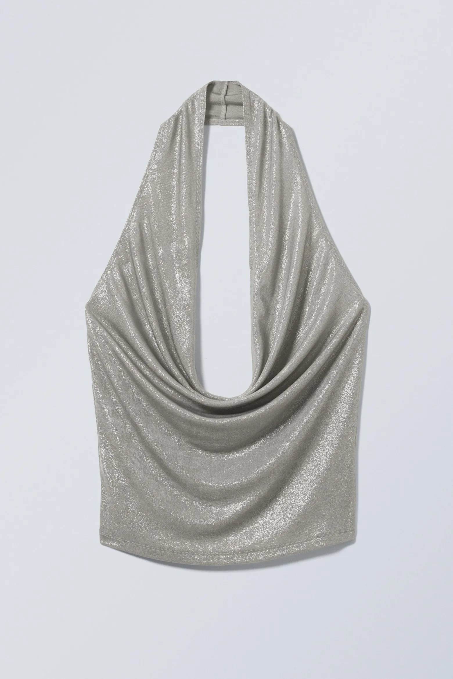 NECKHOLDER-TOP MIT WASSERFALL-AUSSCHNITT|Weekday Discount