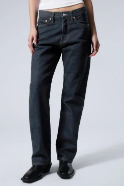 ORBIT MID WAIST REGULAR STRAIGHT LEG JEANS|Weekday Best