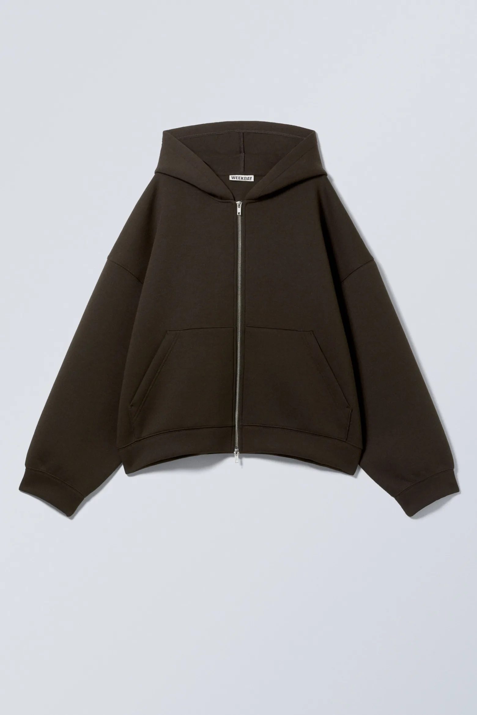 OVERSIZED SCUBA-ZIP-HOODIE|Weekday Shop