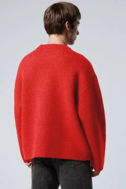 OVERSIZED-STRICKPULLOVER AUS WOLLMISCHUNG TEO|Weekday Hot