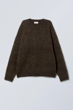 OVERSIZED-STRICKPULLOVER AUS MOHAIRMISCHUNG|Weekday Shop