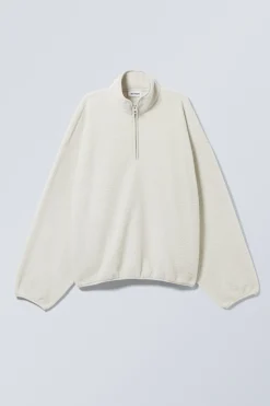 OVERSIZED-SWEATSHIRT AUS FLEECE MIT HALF-ZIP|Weekday Fashion