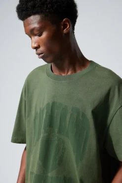 OVERSIZED-T-SHIRT MIT GRAFIKPRINT|Weekday Cheap
