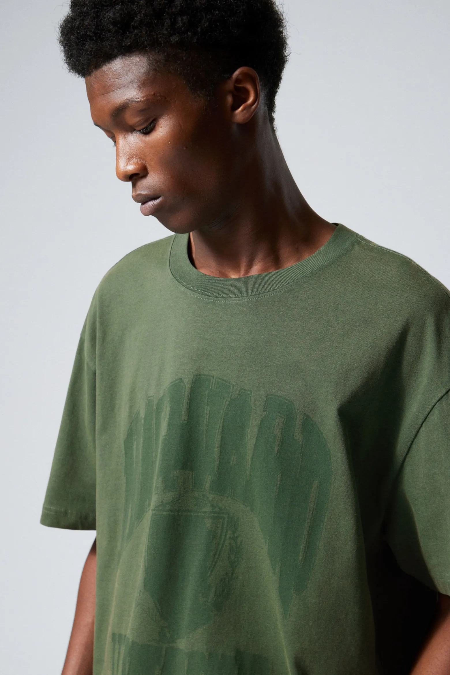 OVERSIZED-T-SHIRT MIT GRAFIKPRINT|Weekday Cheap