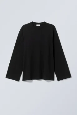 OVERSIZED-T-SHIRT MIT LANGEN ÄRMELN|Weekday Shop