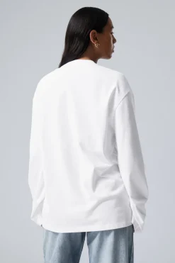 OVERSIZED-T-SHIRT MIT LANGEN ÄRMELN|Weekday Sale