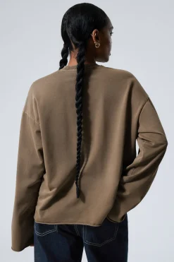 OVERSIZE-LONGSLEEVE AUS BAUMWOLLE|Weekday Fashion