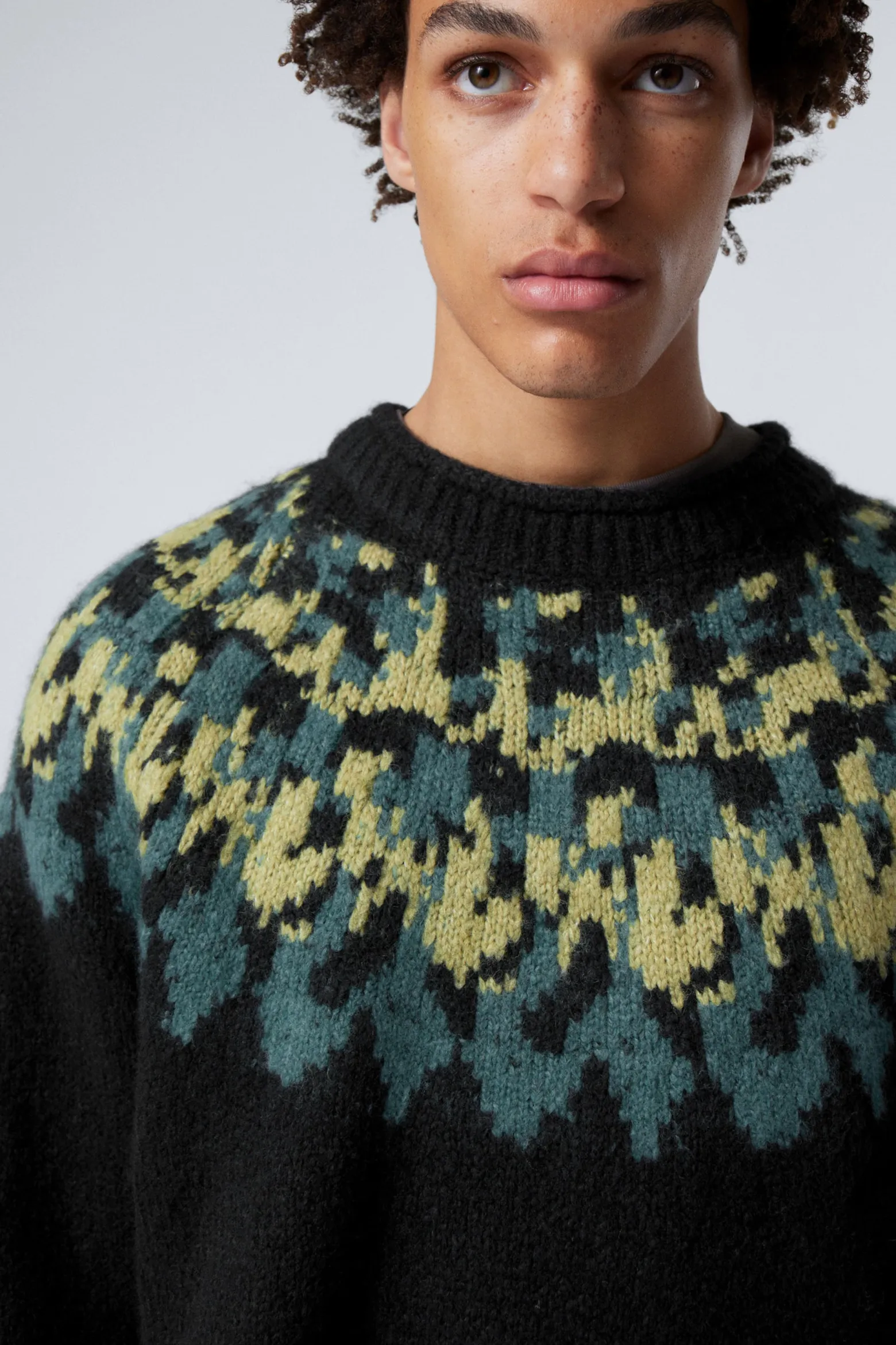 OVERSIZE-PULLOVER AUS RAGLAN-STRICK|Weekday Store