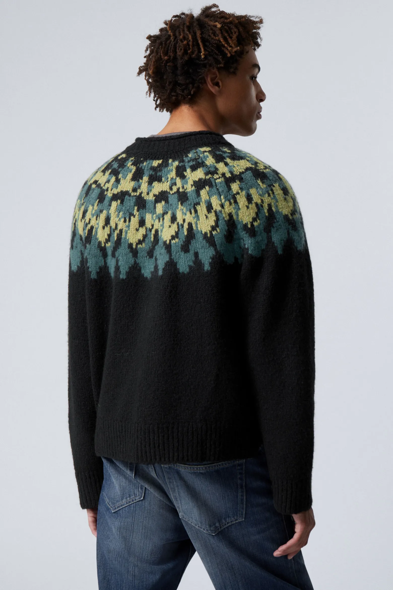OVERSIZE-PULLOVER AUS RAGLAN-STRICK|Weekday Store