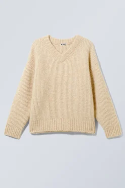OVERSIZE-STRICKPULLOVER AUS WOLLMISCHUNG|Weekday Clearance