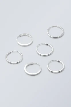3PACK MINIMAL HOOP EARRINGS|Weekday Flash Sale