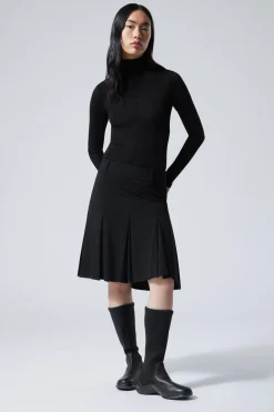PLISSIERTER MIDI-ANZUGROCK|Weekday Outlet