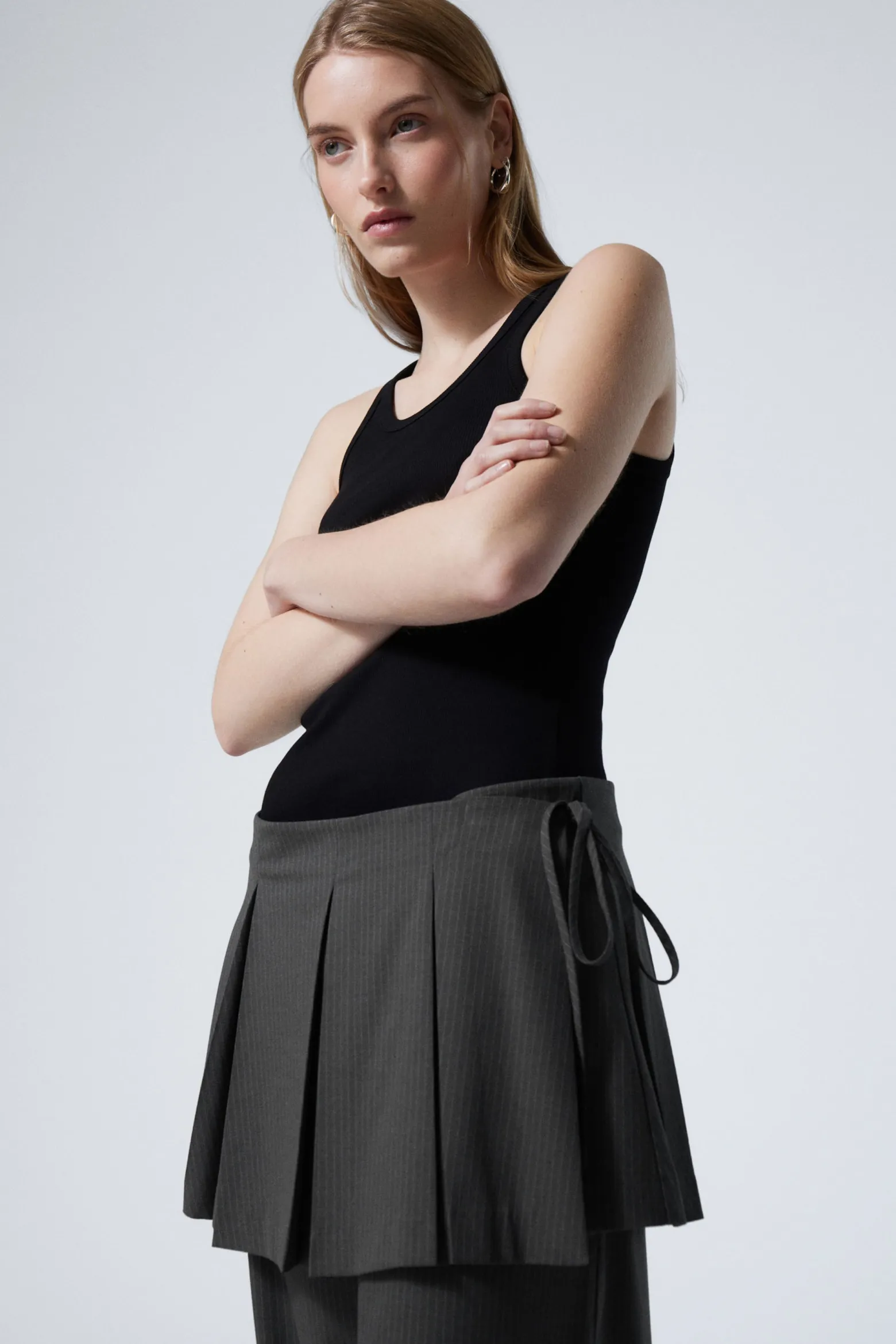 PLISSIERTER MINI-WICKELROCK|Weekday Cheap