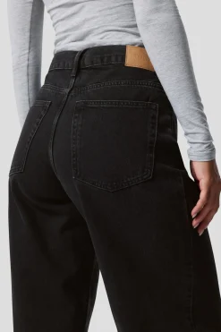 RAIL MID WAIST LOOSE WIDE LEG JEANS|Weekday Clearance