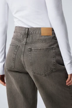 RAIL MID WAIST LOOSE WIDE LEG JEANS|Weekday Best