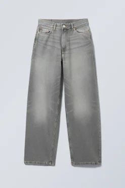 RAIL MID WAIST LOOSE WIDE LEG JEANS|Weekday Store