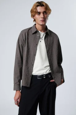 REGULAR FIT CHECKED COTTON SHIRT|Weekday Sale