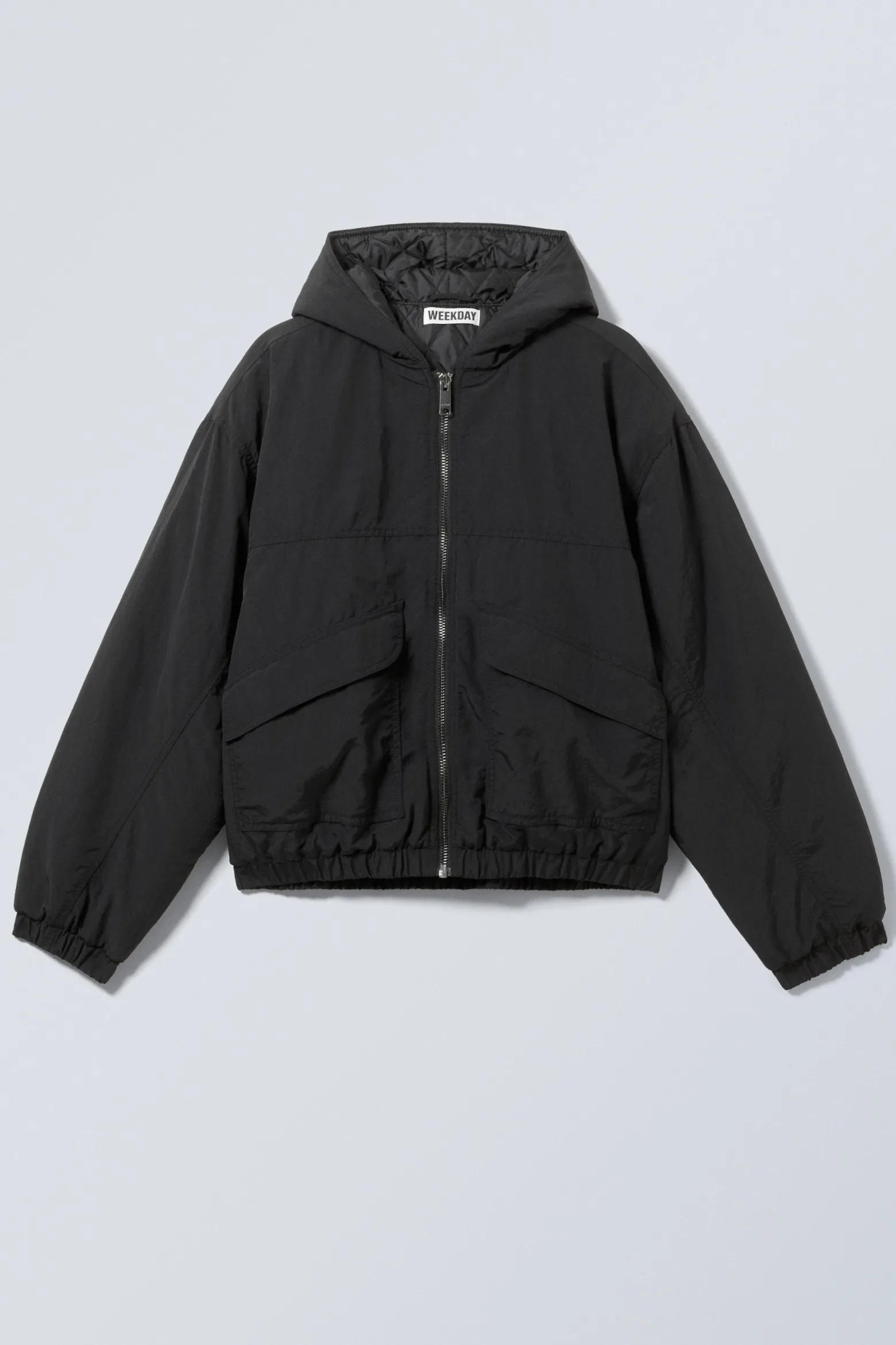RELAXED NYLON BOMBER JACKER|Weekday Fashion