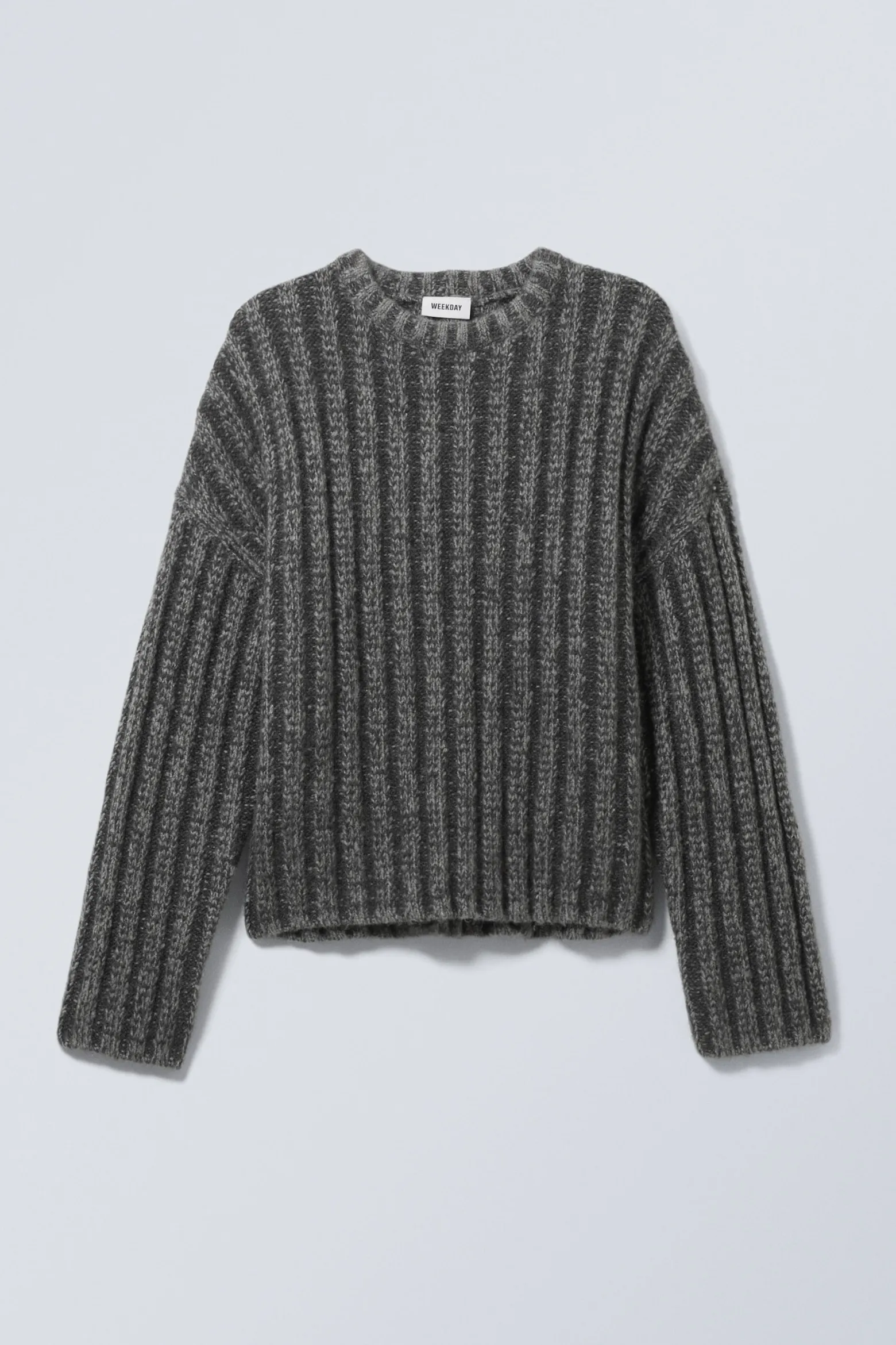 RIPPSTRICK-PULLOVER MIT KURZER LÄNGE|Weekday Store