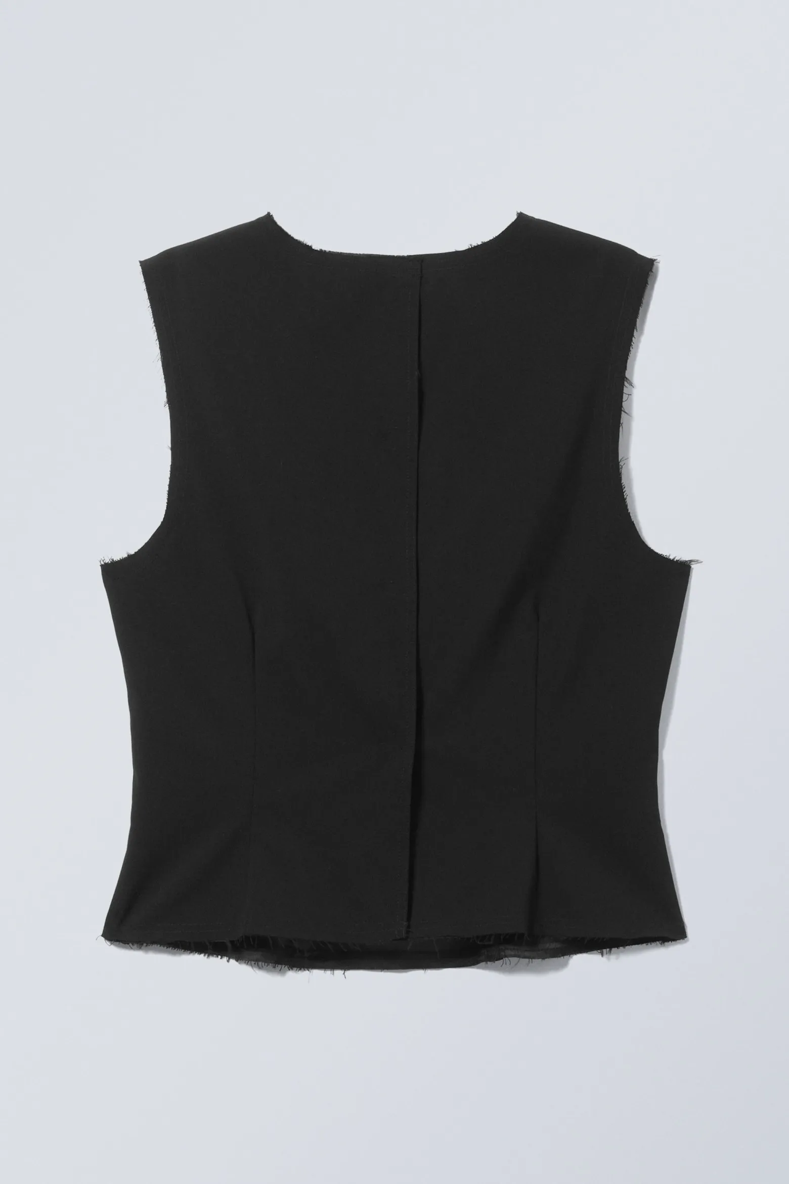 ÄRMELLOSES, FRANSIGES ANZUGTOP|Weekday Discount