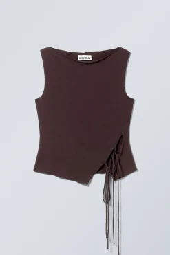 ÄRMELLOSES TOP MIT SEITLICHER SCHNÜRUNG|Weekday Best Sale