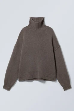 ROLLKRAGENPULLOVER AUS WOLLE|Weekday Cheap