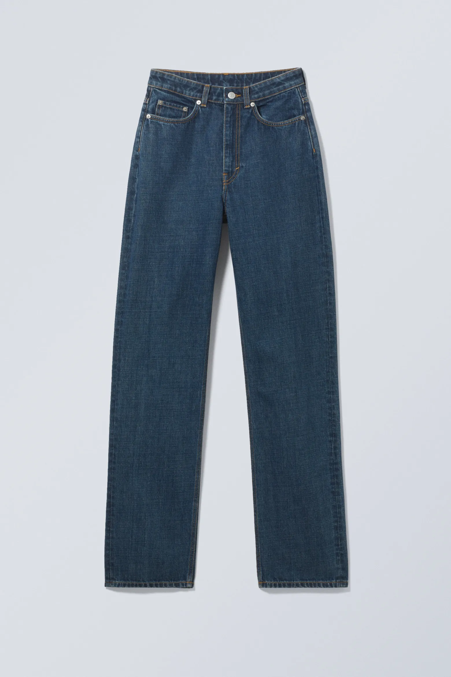 ROWE SUPER HIGH WAISTED REGULAR STRAIGHT LEG JEANS|Weekday Hot