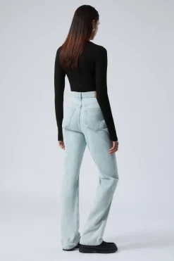 ROWE SUPER HIGH WAISTED REGULAR STRAIGHT LEG JEANS|Weekday Discount