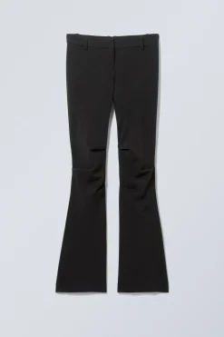SCHMALE BUNDFALTENHOSE MIT SCHLAG & NIEDRIGEM BUND|Weekday Clearance