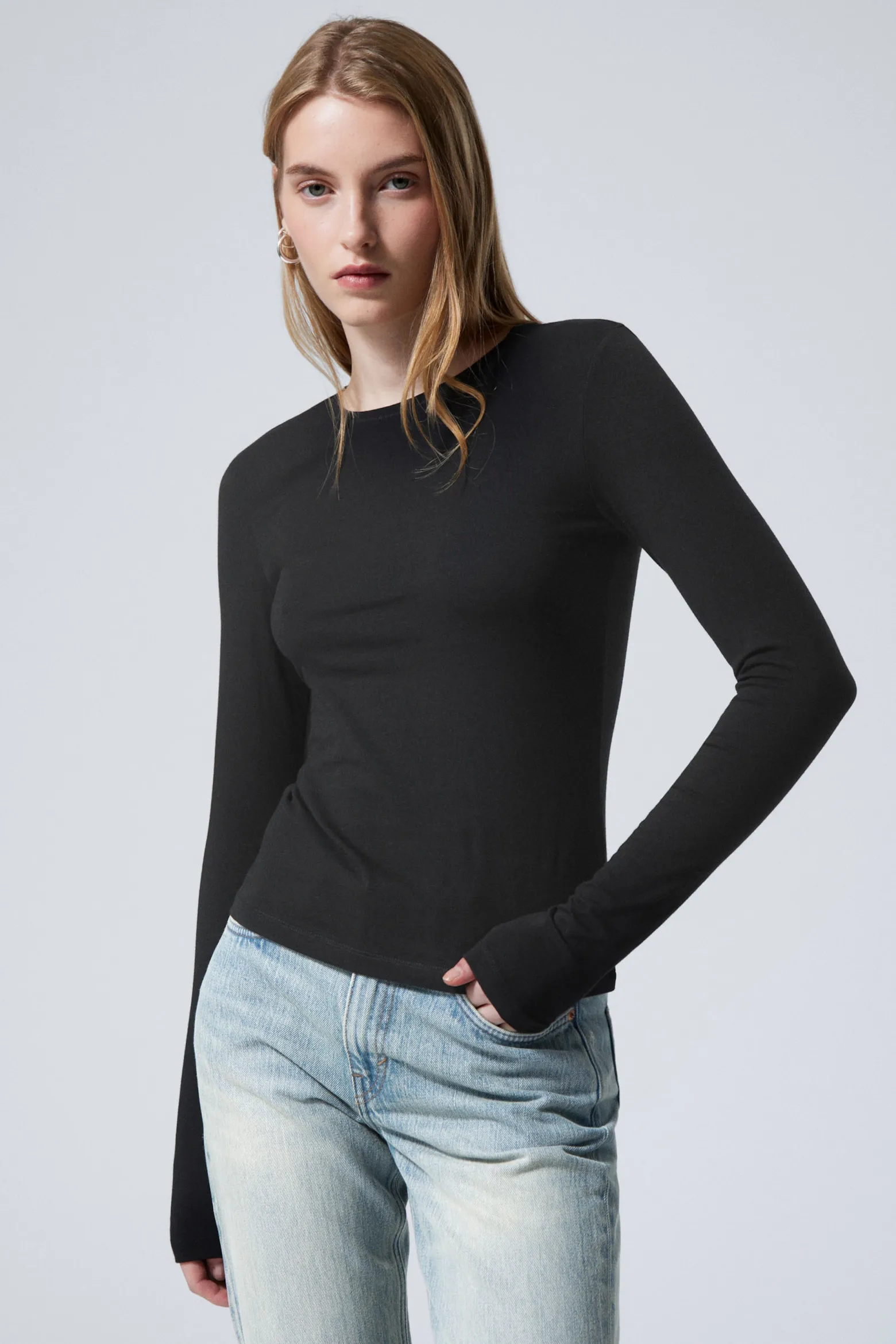 SCHMALES LANGARMTOP|Weekday Shop