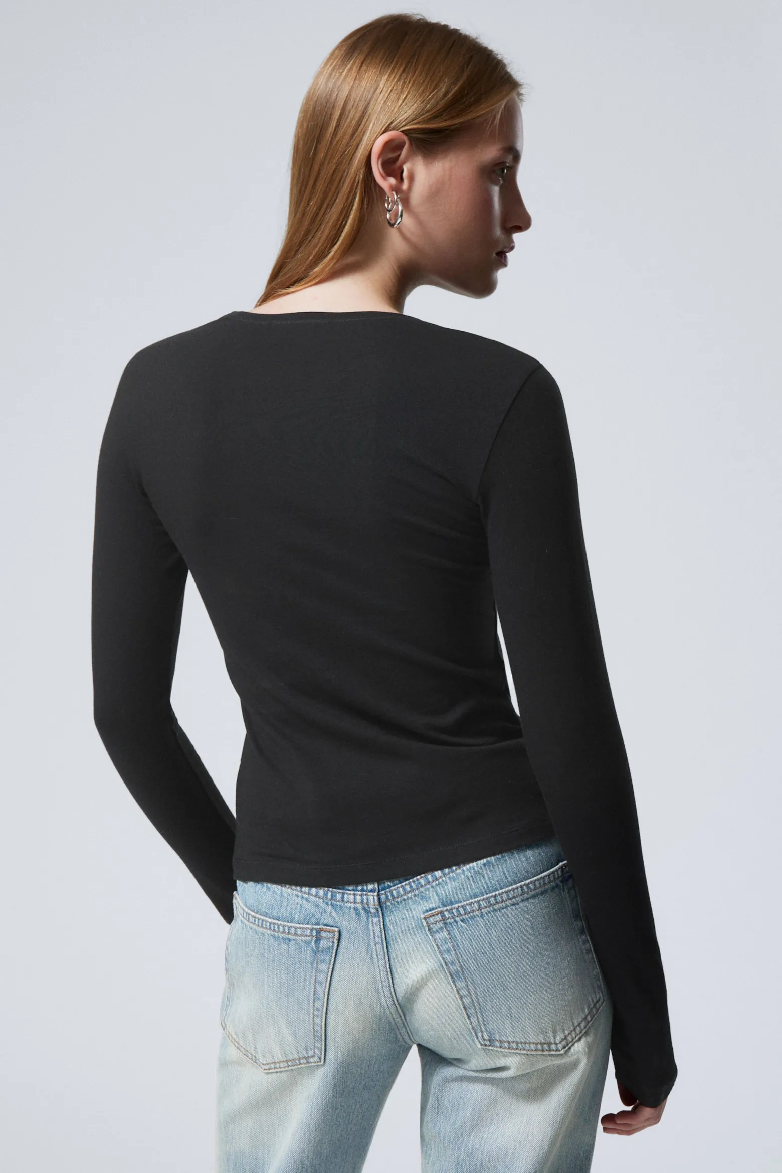 SCHMALES LANGARMTOP|Weekday Shop