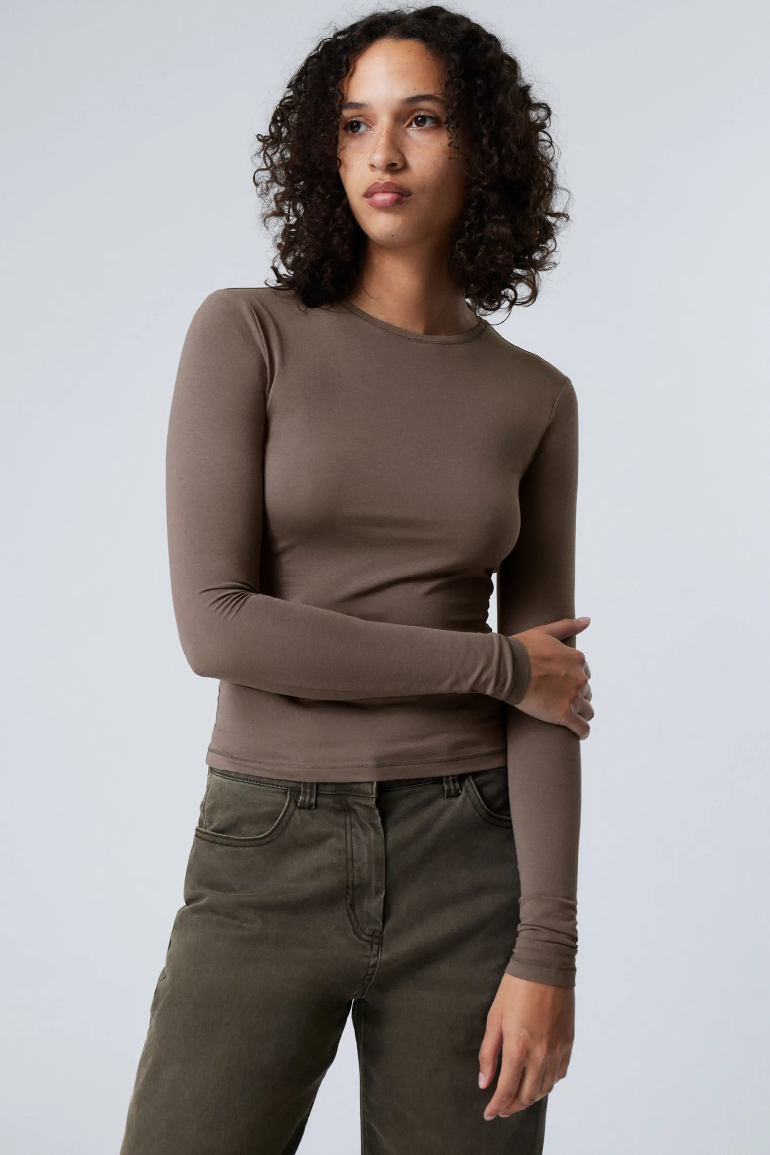 SCHMALES LANGARMTOP|Weekday Shop