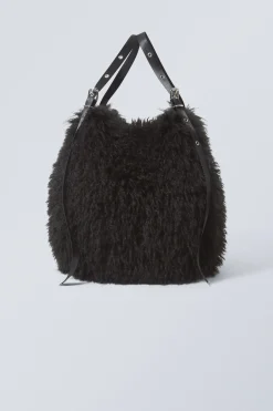 SCHULTERTASCHE AUS FELLIMITAT|Weekday Best