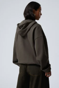 SCHWERER BOXY-KAPUZENPULLOVER MIT REISSVERSCHLUSS|Weekday Best Sale