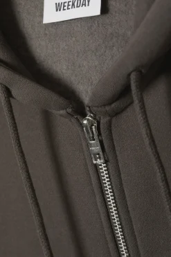 SCHWERER BOXY-KAPUZENPULLOVER MIT REISSVERSCHLUSS|Weekday Best Sale