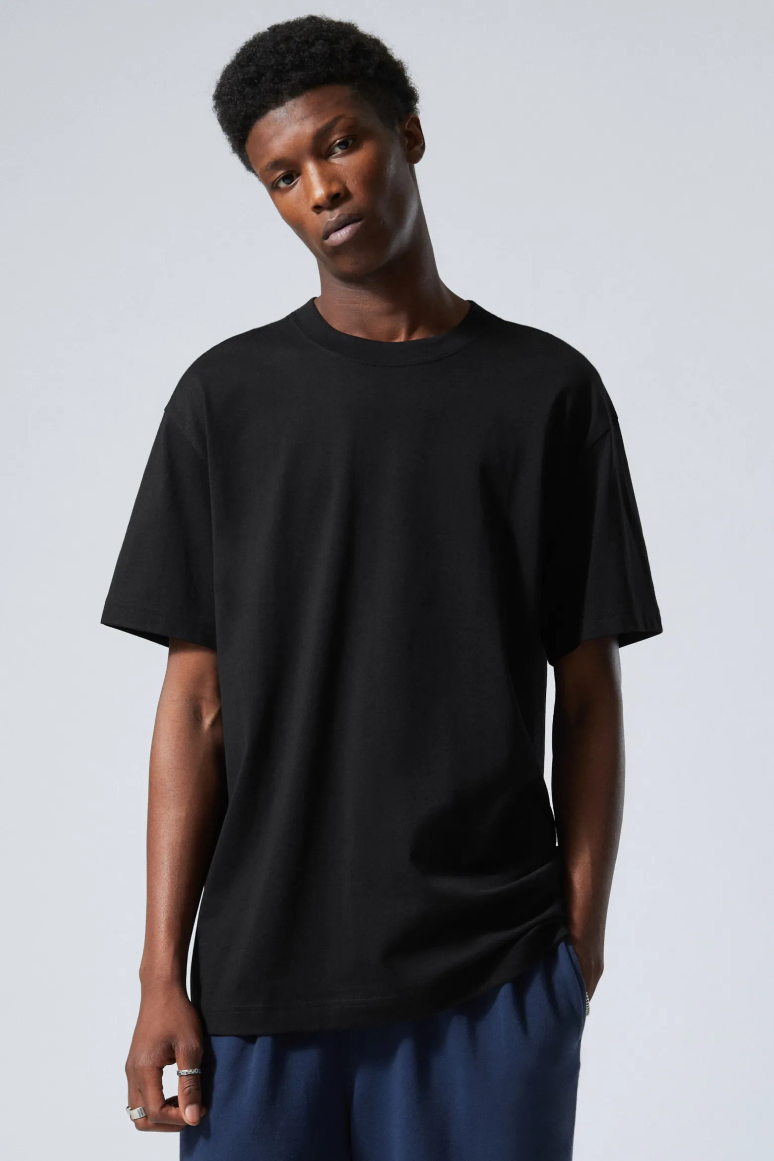 SCHWERES OVERSIZED-T-SHIRT|Weekday Cheap