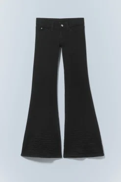 SKINNY-JEANS MIT SCHLAG UND NIEDRIGEM BUND|Weekday Best Sale