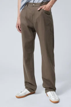 SPACE – RELAXTE HOSE MIT GERADEM BEIN|Weekday Shop