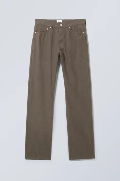 SPACE – RELAXTE HOSE MIT GERADEM BEIN|Weekday Shop