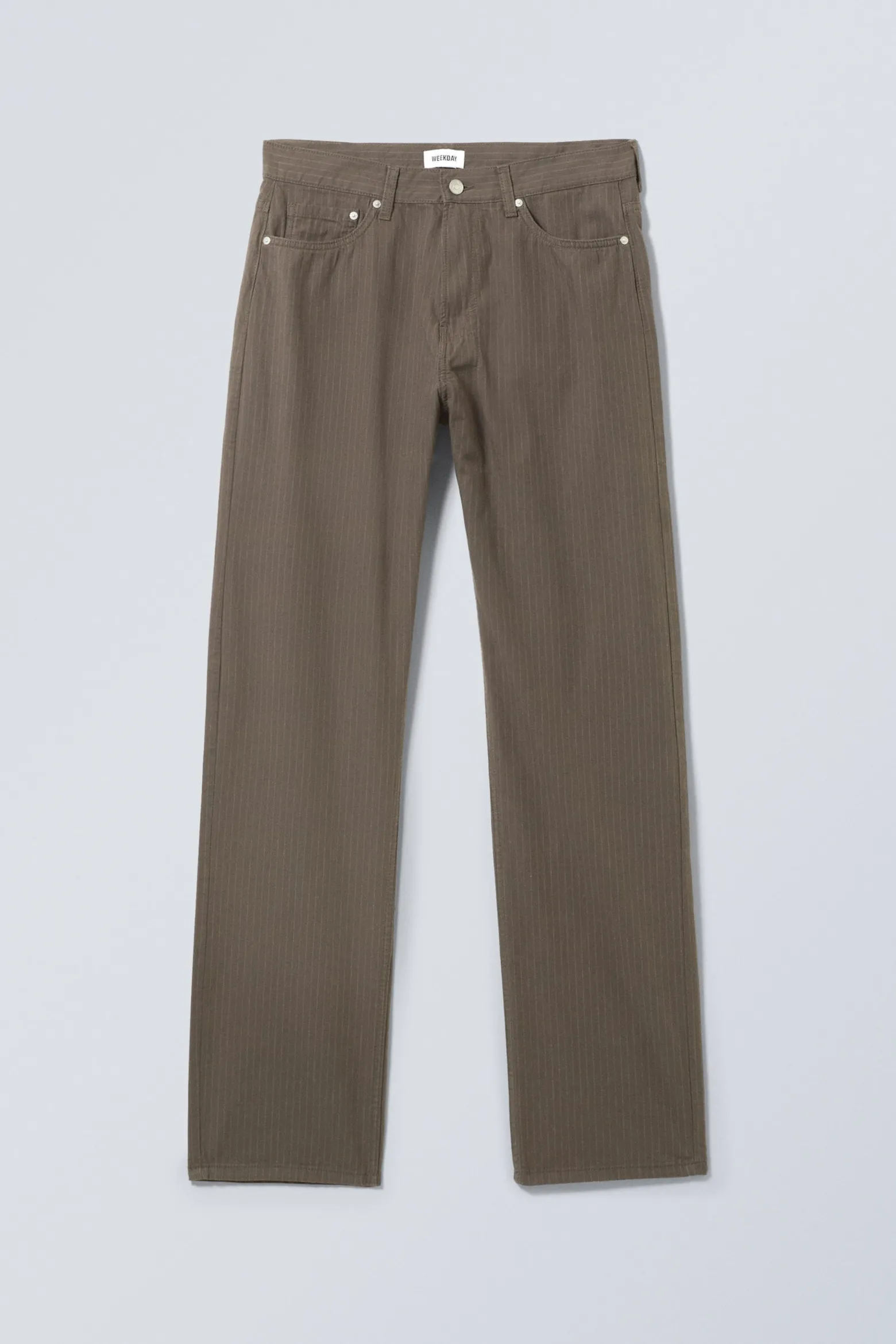 SPACE – RELAXTE HOSE MIT GERADEM BEIN|Weekday Shop