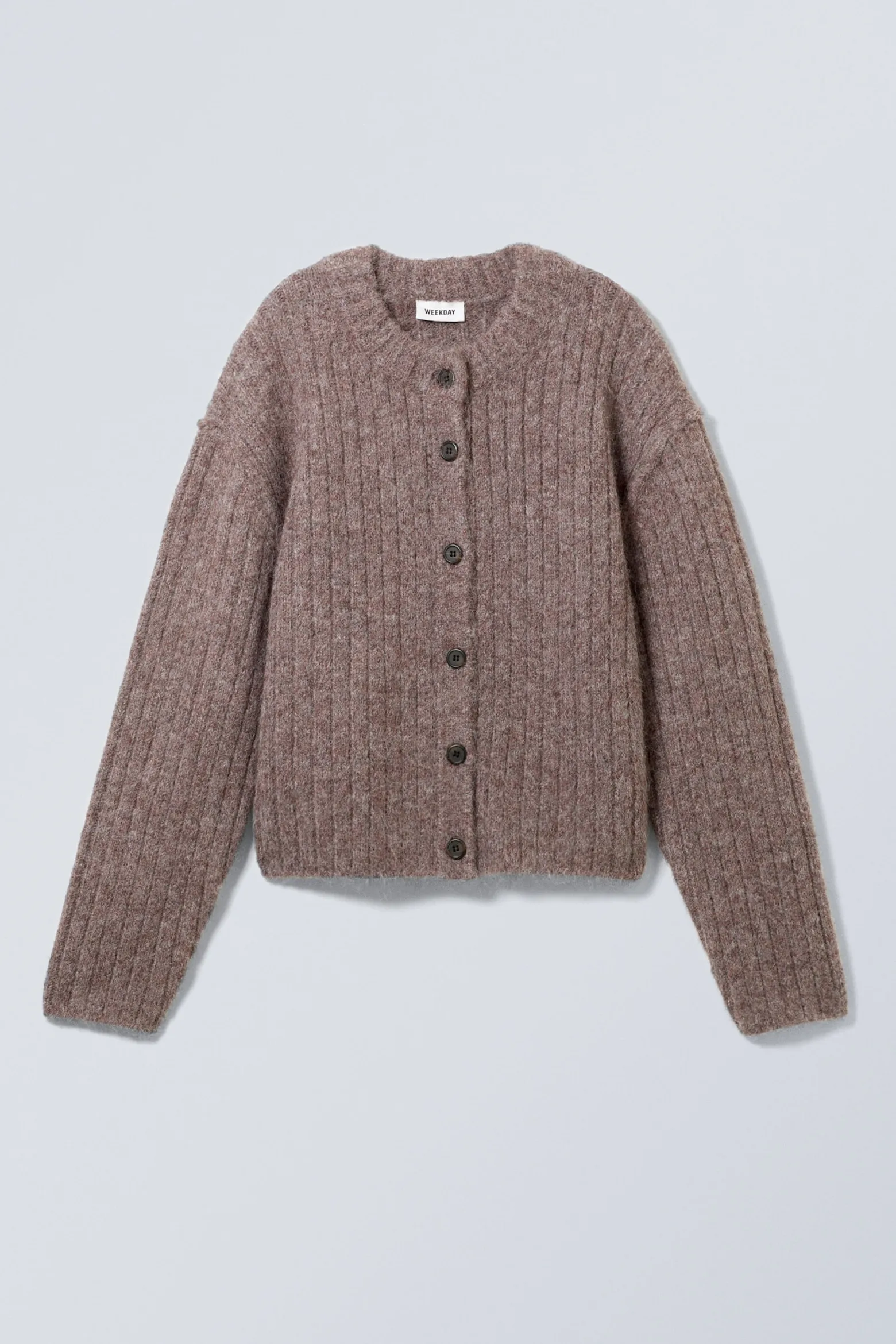 STRICKJACKE MIT ENTSPANNTER PASSFORM|Weekday Cheap