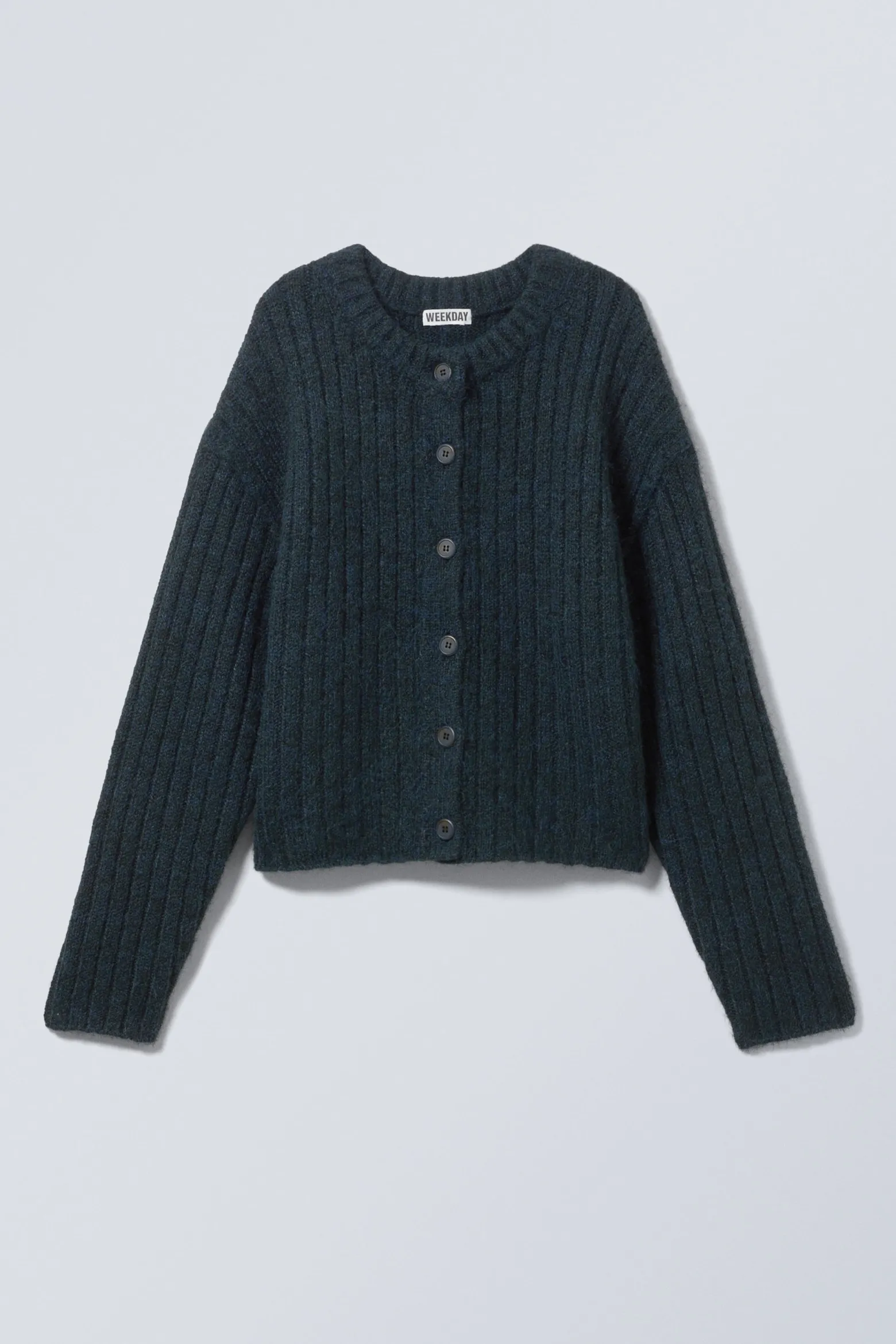 STRICKJACKE MIT ENTSPANNTER PASSFORM|Weekday Cheap