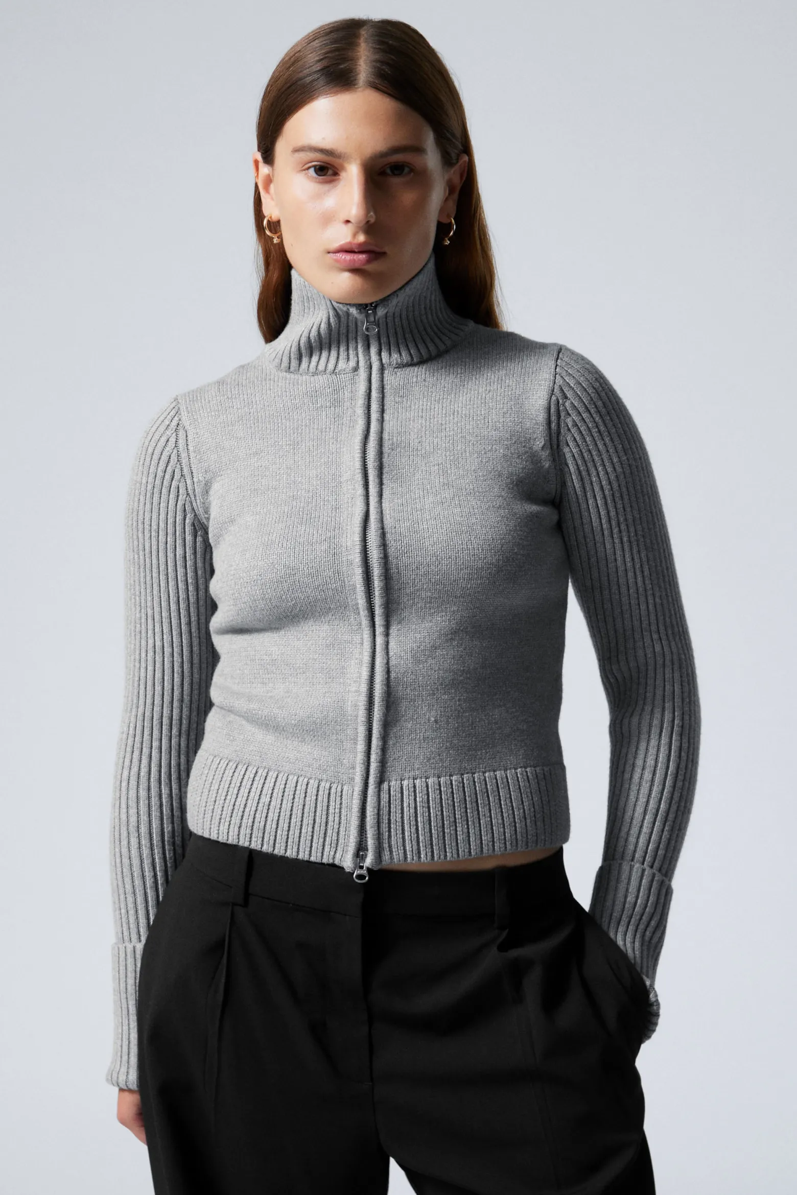 STRICKJACKE MIT REISSVERSCHLUSS WINONA|Weekday Discount