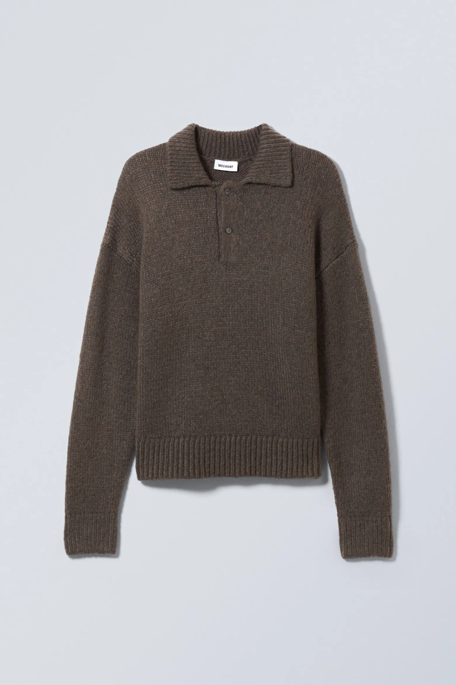 STRICK-POLOPULLOVER BOBBY MIT LOCKERER PASSFORM|Weekday Best