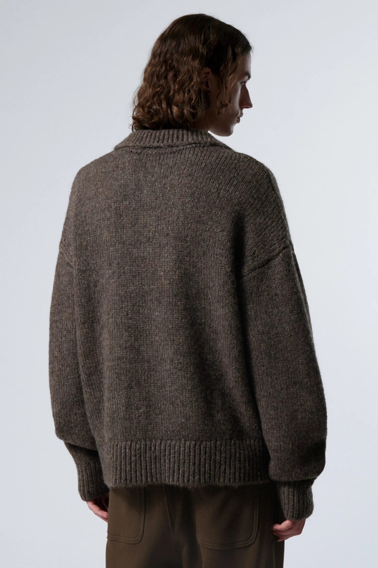 STRICK-POLOPULLOVER BOBBY MIT LOCKERER PASSFORM|Weekday Best