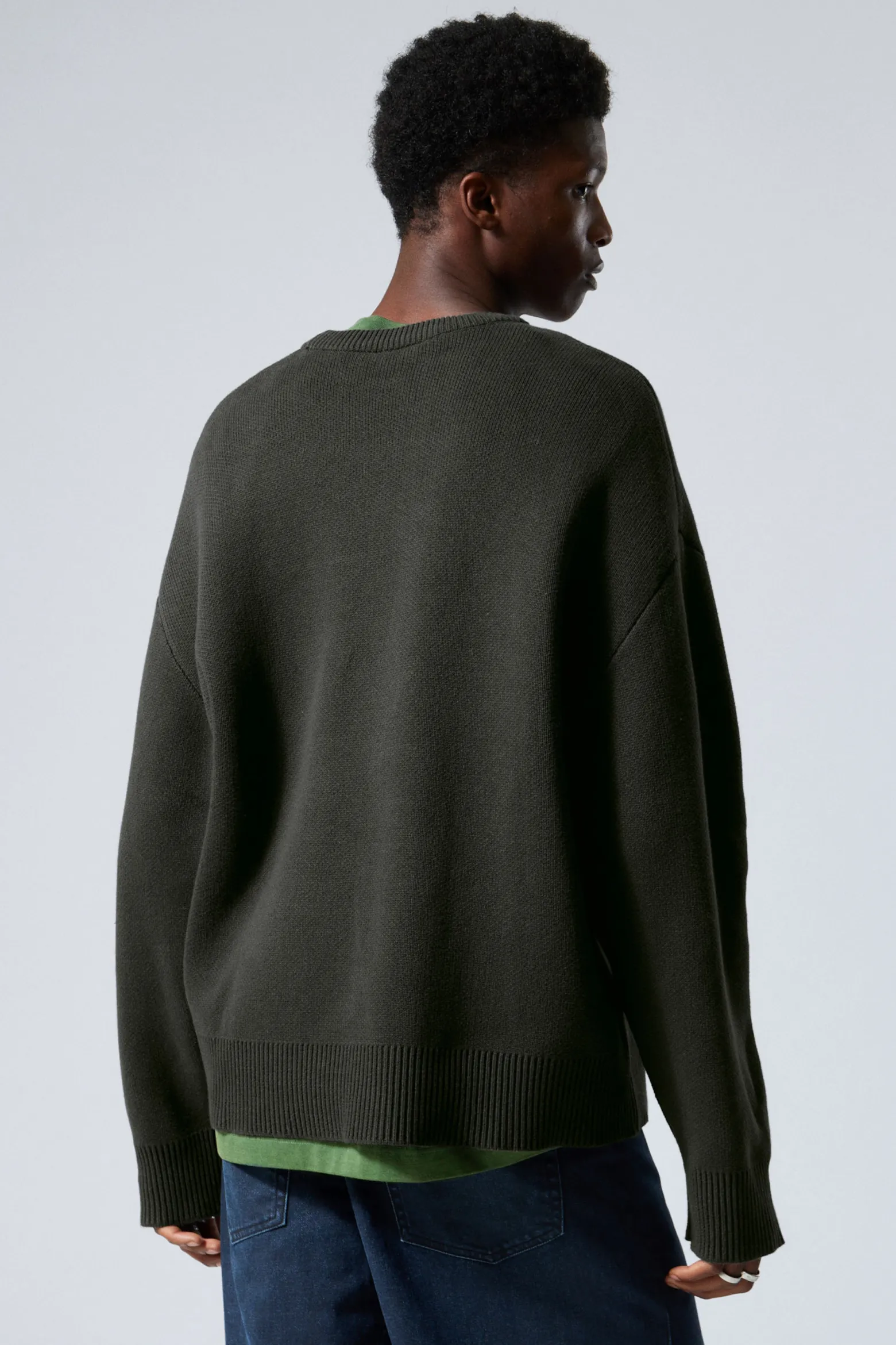 STRICKPULLOVER MIT PRINT CYPHER|Weekday Best Sale
